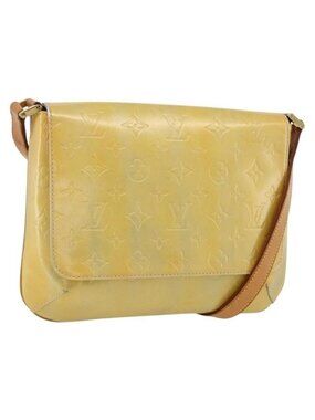 Authentic LOUIS VUITTON Monogram Vernis Thompson Street Bag Gris M91008 LV
